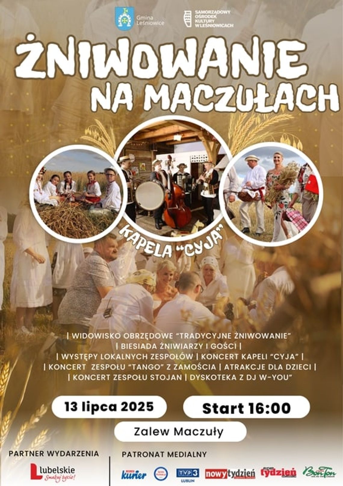 Gm. Leśniowice. Święto tradycji nad zalewem Maczuły