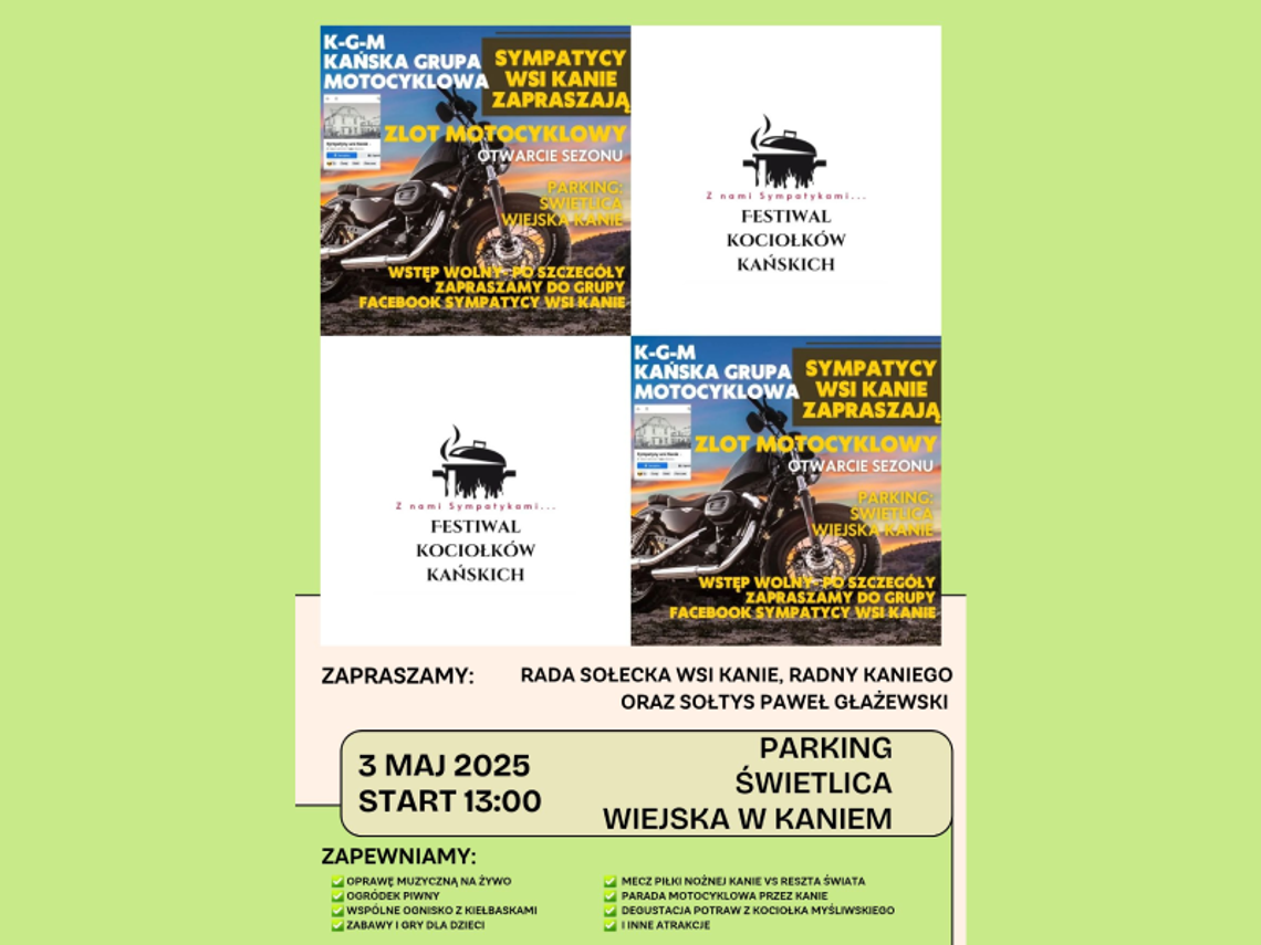 gm. Rejowiec Fabryczny. Motocykle i kociołki w roli głównej gm. Rejowiec Fabryczny. Motocykle i kociołki w roli głównej