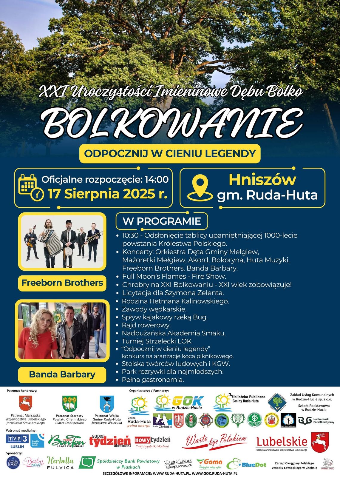 Gm. Ruda-Huta. XXI edycja imprezy w parku podworskim w Hniszowie Gm. Ruda-Huta. XXI edycja imprezy w parku podworskim w Hniszowie