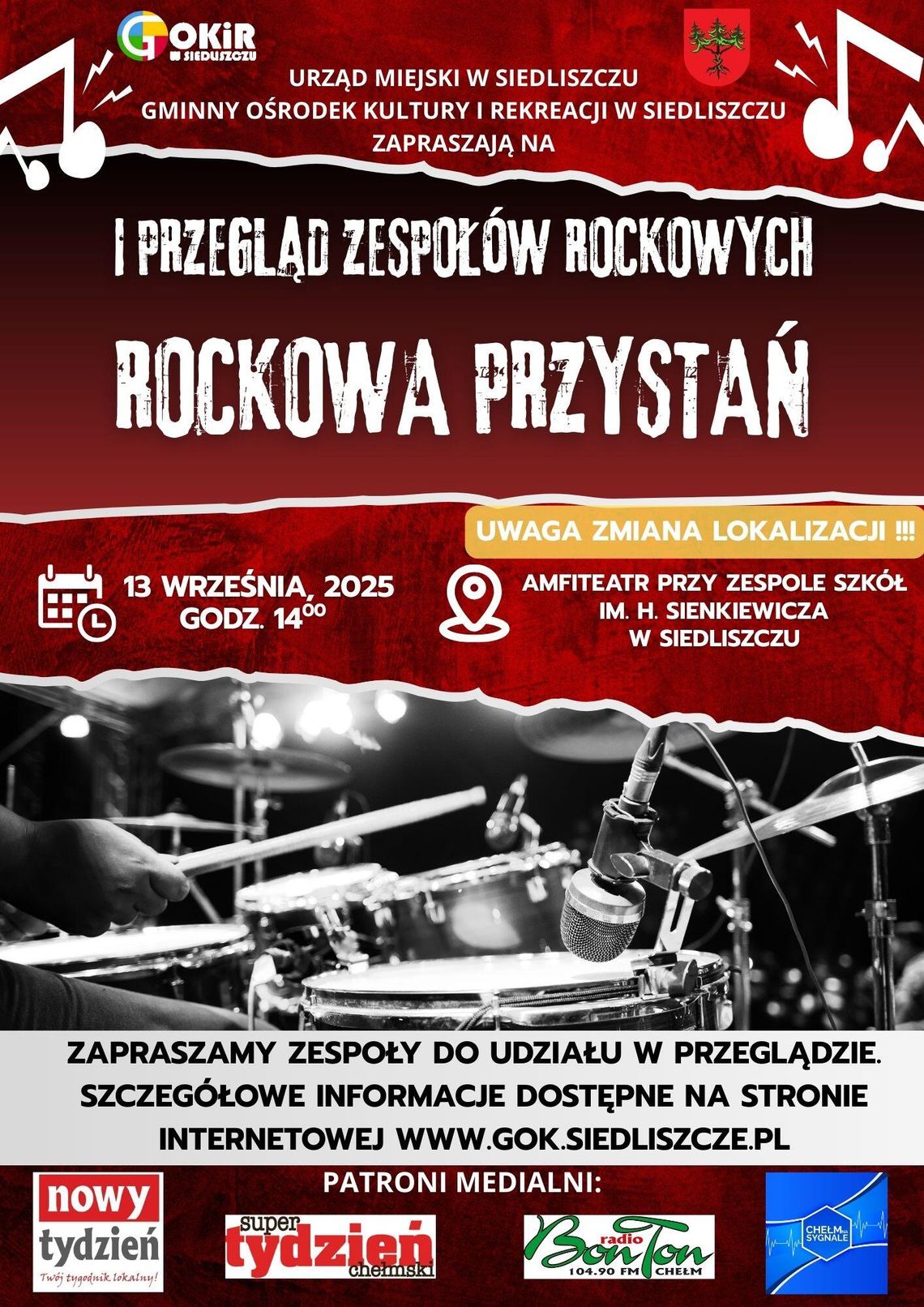Gm. Siedliszcze. I Przegląd Zespołów Rockowych „Rockowa Przystań” już we wrześniu