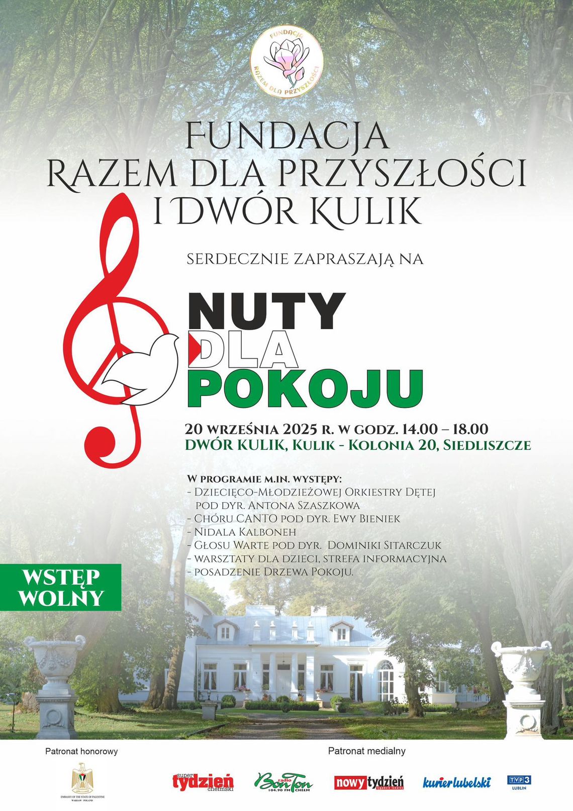 Gm. Siedliszcze. Koncert charytatywny dla dzieci z Palestyny
