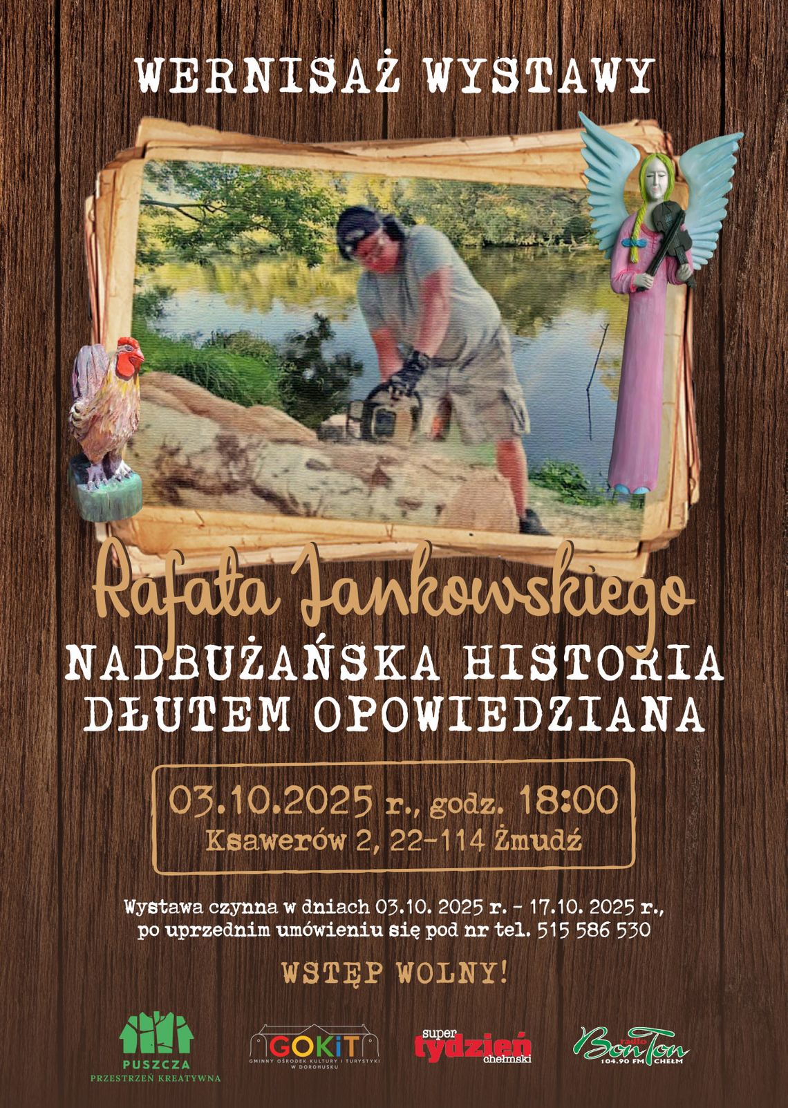 gm. Żmudź. Wernisaż dzieł Rafała Jankowskiego