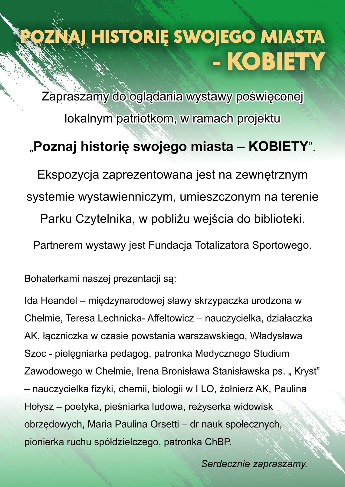 Kobiece twarze historii Chełma na wystawie w Parku Czytelnika