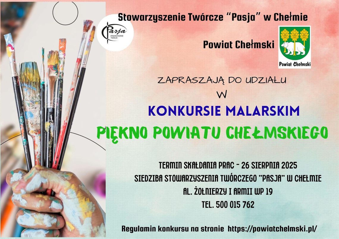 Konkurs malarski „Piękno powiatu chełmskiego” Konkurs malarski „Piękno powiatu chełmskiego”