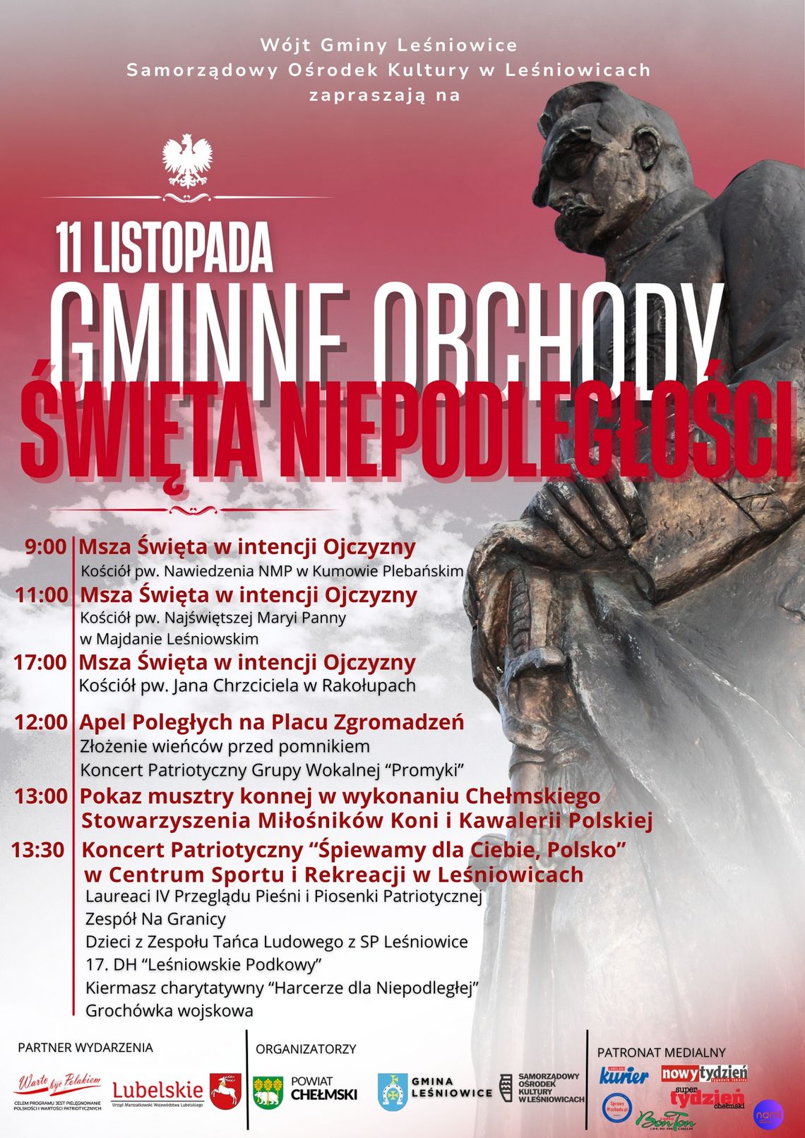 Uroczystości z okazji 107. rocznicy odzyskania przez Polskę niepodległości
