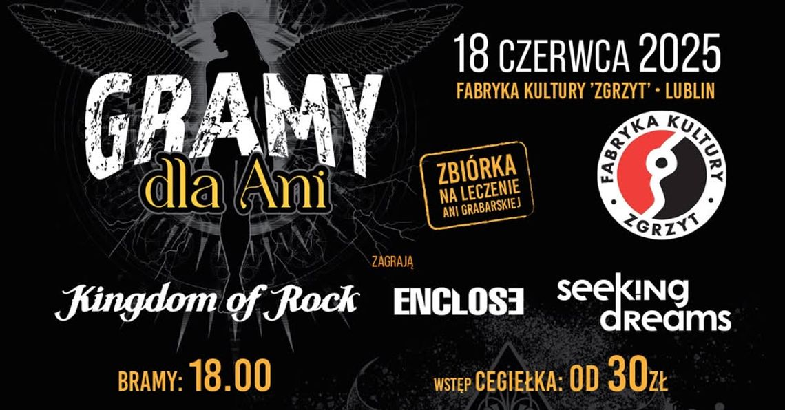 Lublin. Koncert Charytatywny „Gramy dla Ani” Lublin. Koncert Charytatywny „Gramy dla Ani”