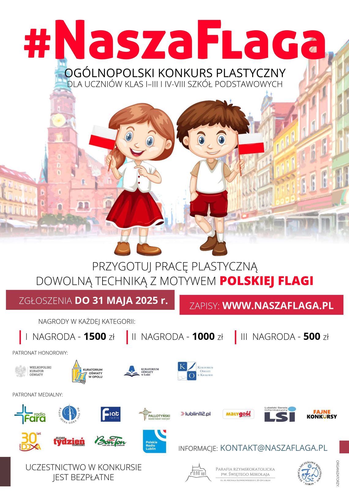 Ogólnopolski konkurs plastyczny #NaszaFlaga Ogólnopolski konkurs plastyczny #NaszaFlaga