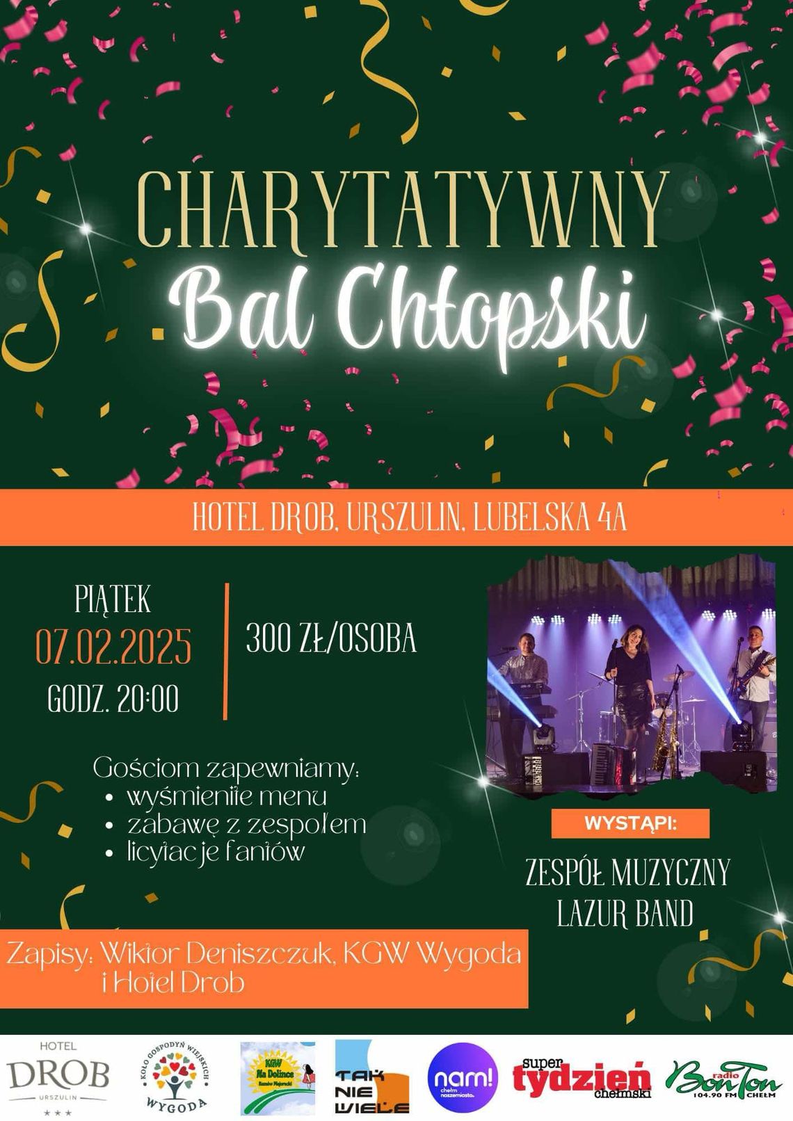 Pow. chełmski. X Powiatowy Bal Chłopski - tym razem charytatywny