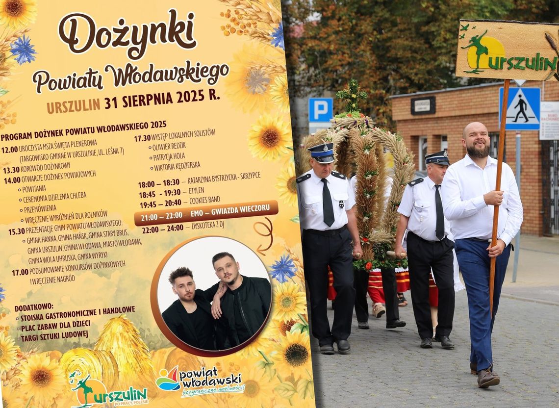 Pow. włodawski. Rolnicy podziękują za plony. Dożynki powiatowe w Urszulinie już 31 sierpnia