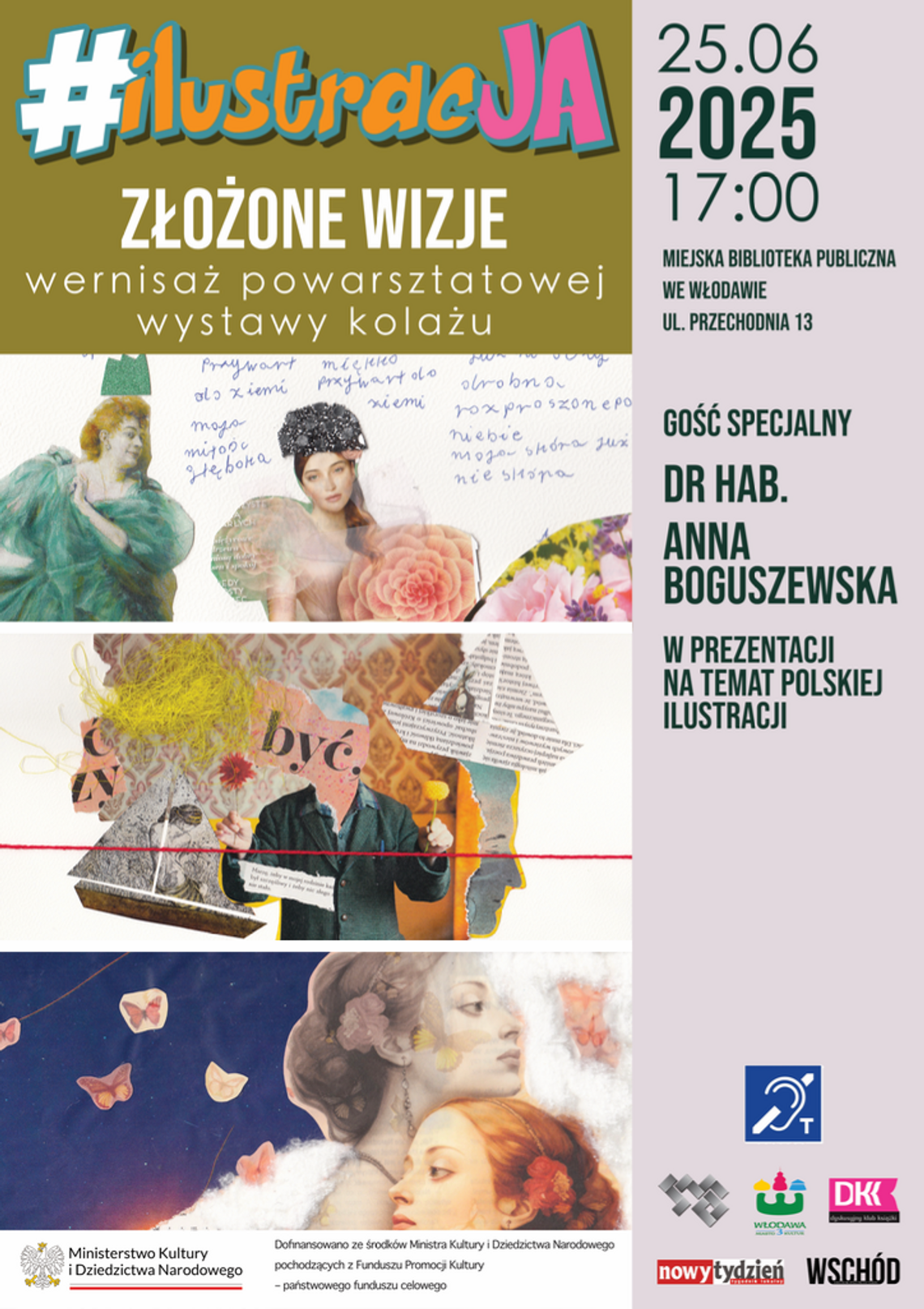 Powarsztatowa wystawa kolażu we Włodawie