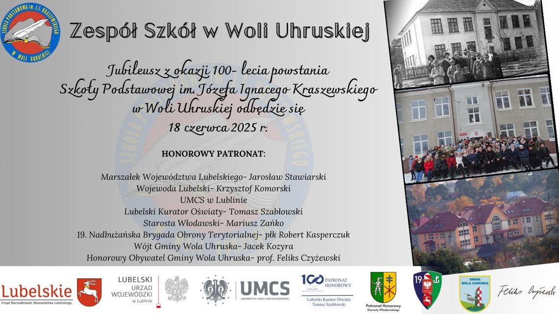 Stulecie Szkoły Podstawowej w Woli Uhruskiej Stulecie Szkoły Podstawowej w Woli Uhruskiej