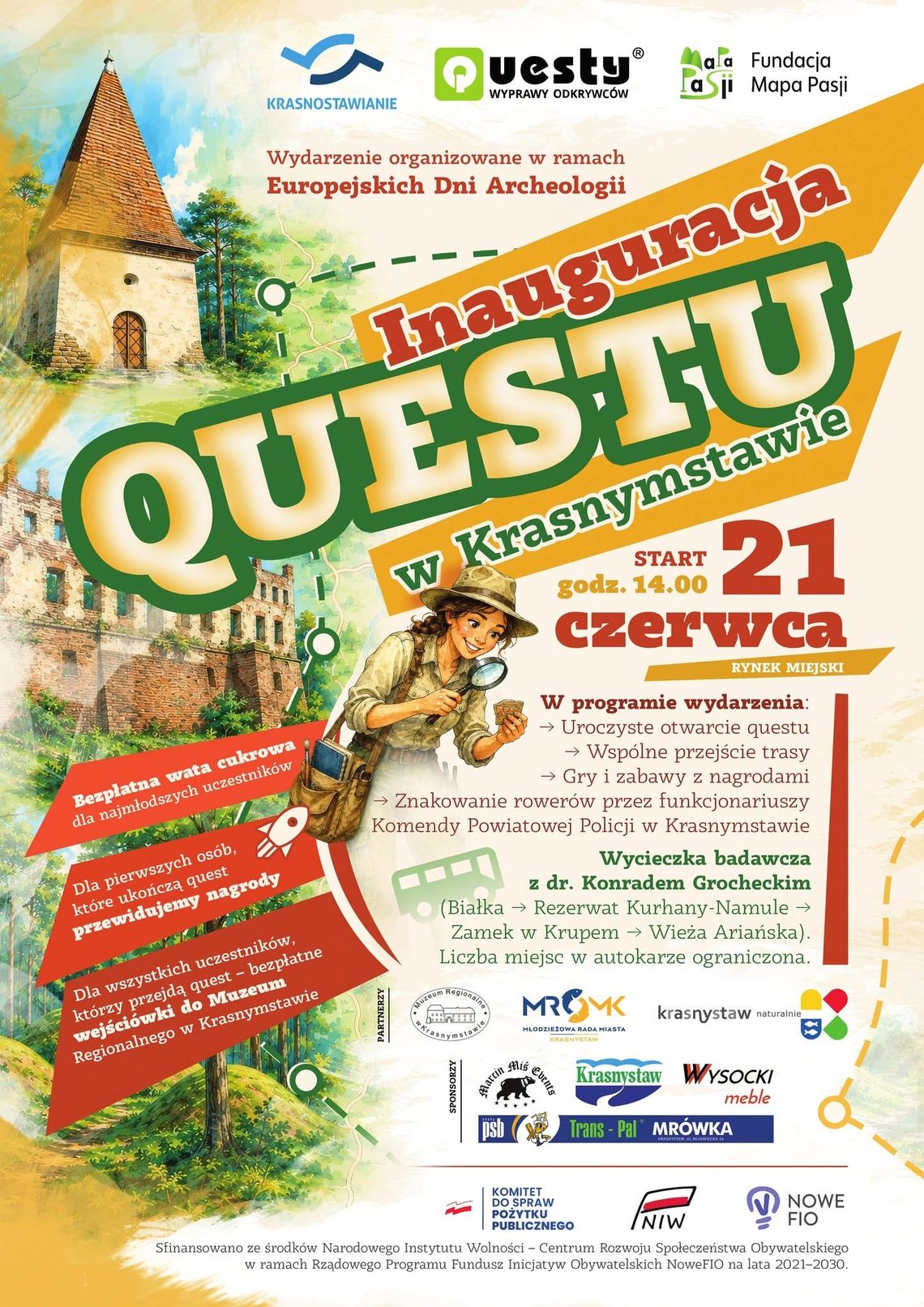 W Krasnymstawie rusza nowy quest W Krasnymstawie odbędzie się inauguracja nowego questu miejskiego.