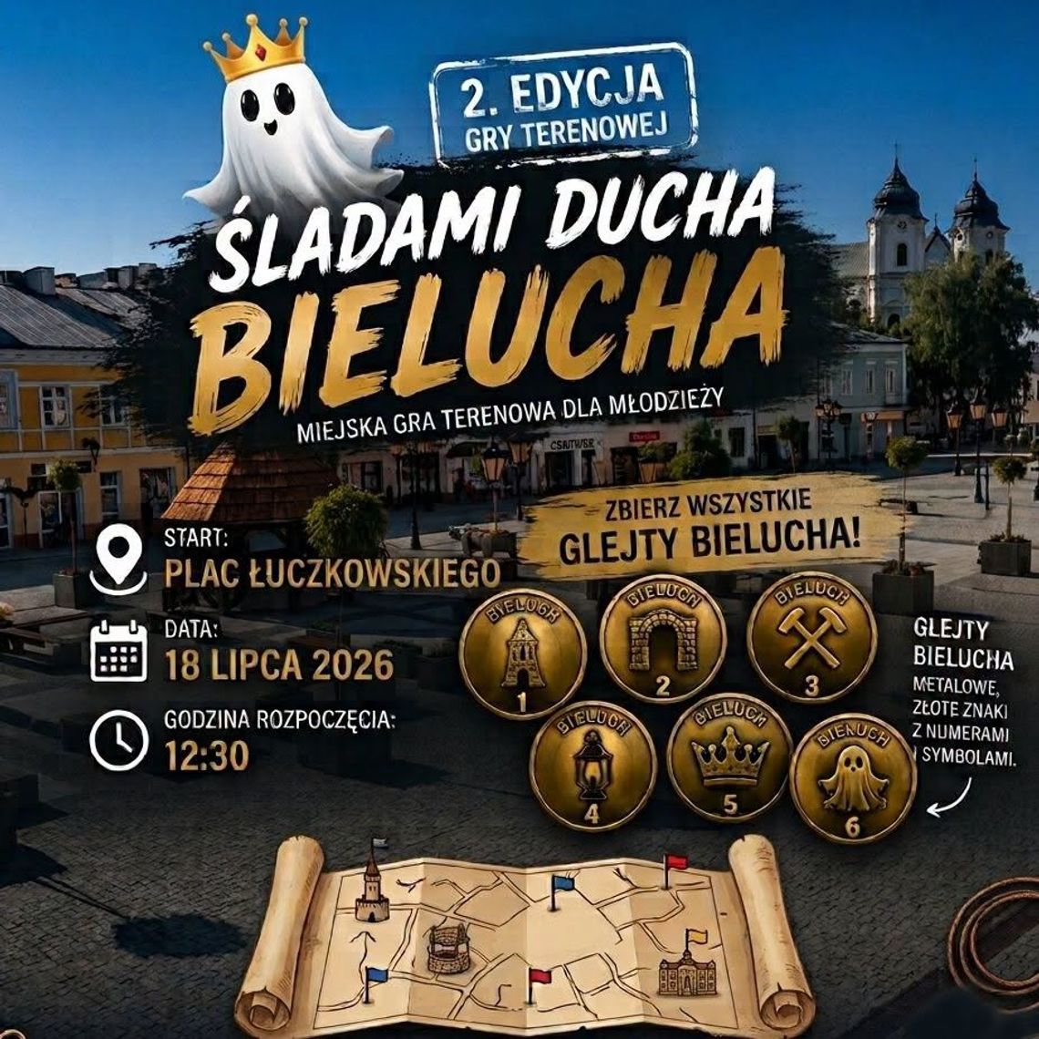 W sobotę rusza gra terenowa „Śladami Ducha Bielucha” w Chełmie 18 lipca na placu Łuczkowskiego w Chełmie odbędzie się druga edycja gry terenowej „Śladami Ducha Bielucha”.
