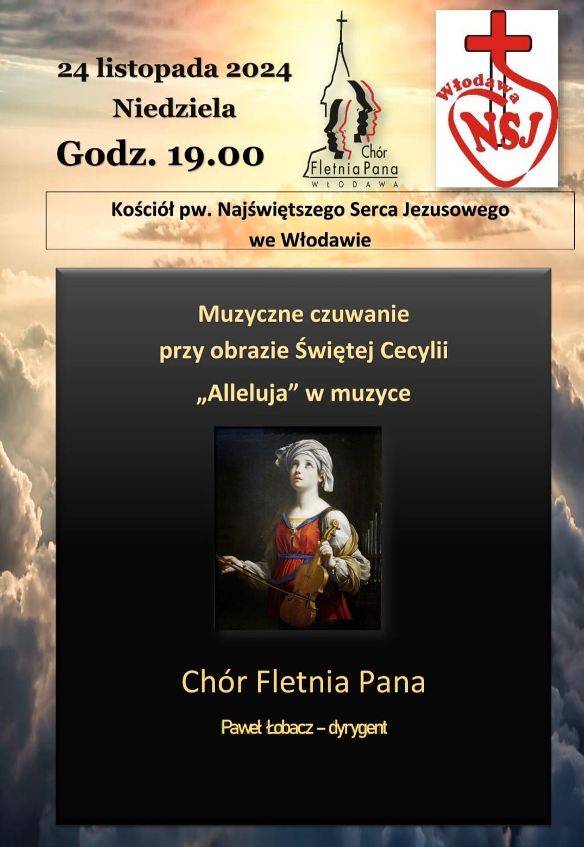 Włodawa. Muzyczne czuwanie przy obrazie Świętej Cecylii