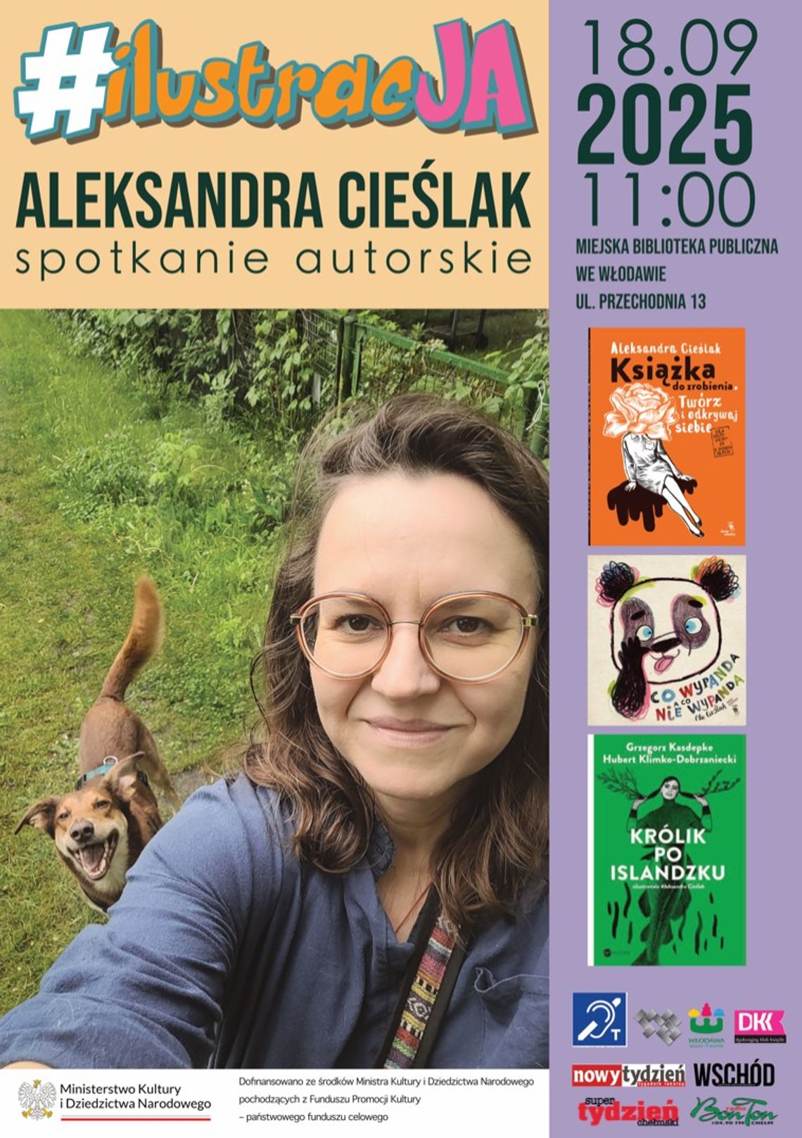 Włodawa. Spotkanie z ilustratorką Aleksandrą Cieślak
