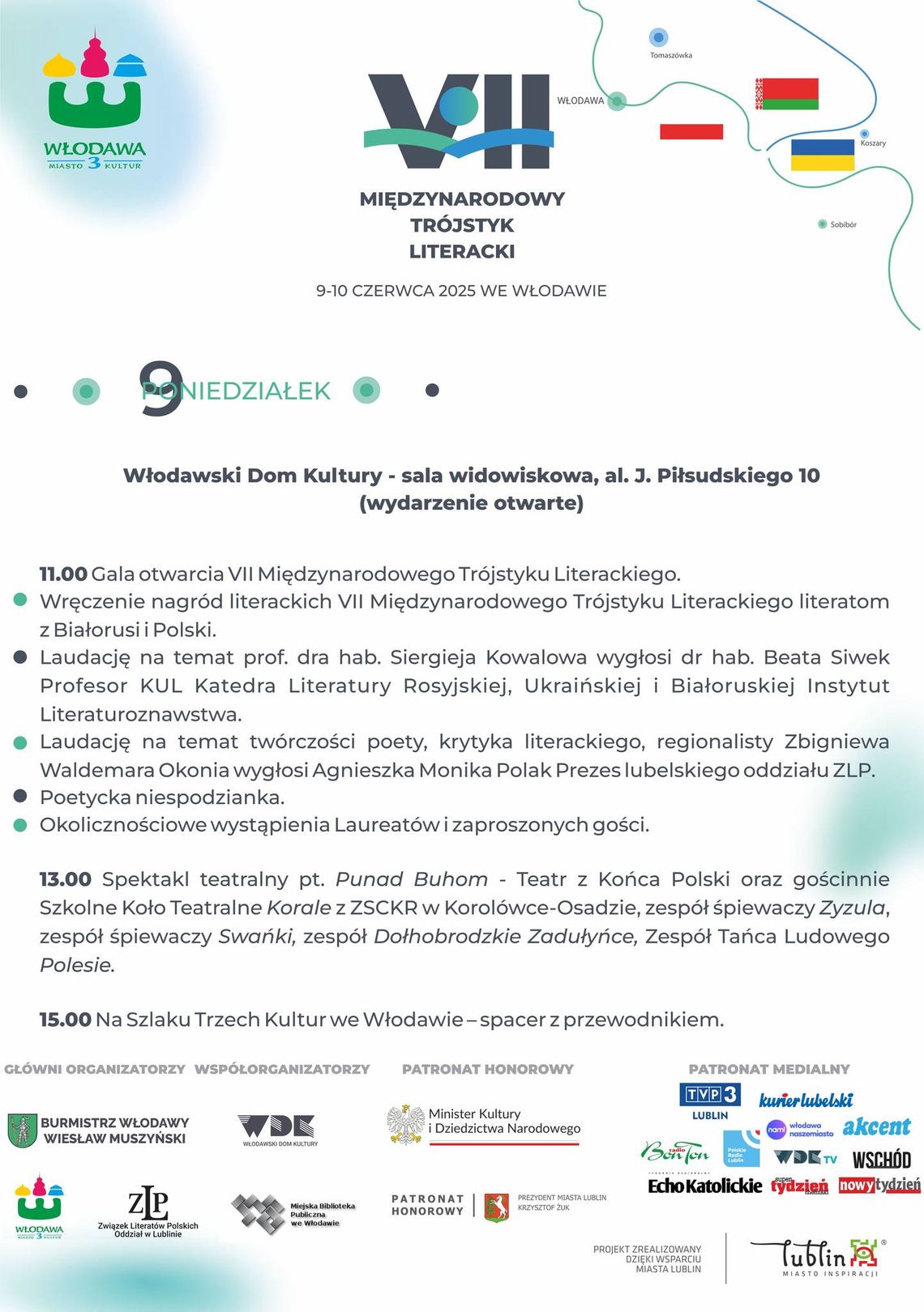 VII Międzynarodowy Trójstyk Literacki we Włodawie. Święto słowa na styku kultur VII Międzynarodowy Trójstyk Literacki we Włodawie. Święto słowa na styku kultur