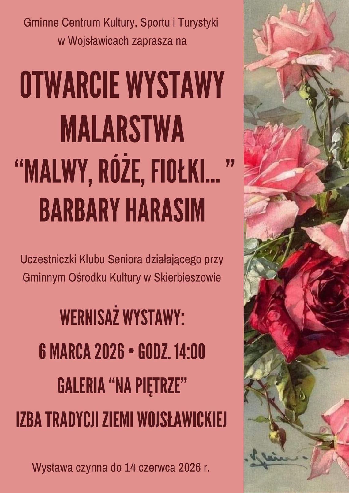 Spotkanie zaplanowane na 6 marca rozpocznie się o godzinie 14:00 w Izbie Tradycji Ziemi Wojsławickiej.