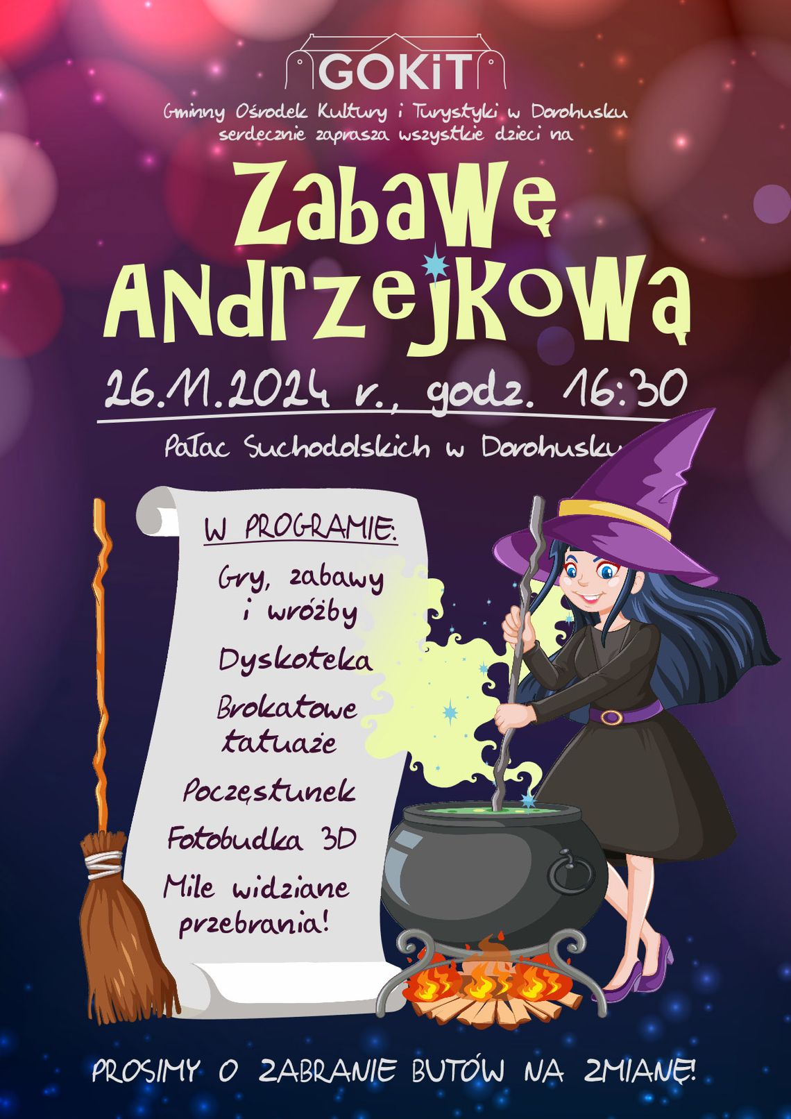 Zabawa andrzejkowa dla dzieci w Dorohusku