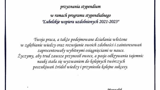 Gm. Krasnystaw: Uczennice z Jaślikowa w elitarnym gronie