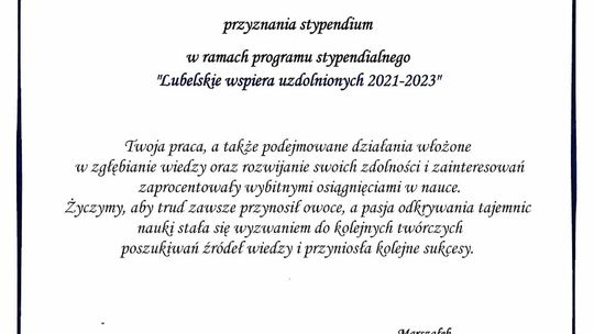 Gm. Krasnystaw: Uczennice z Jaślikowa w elitarnym gronie