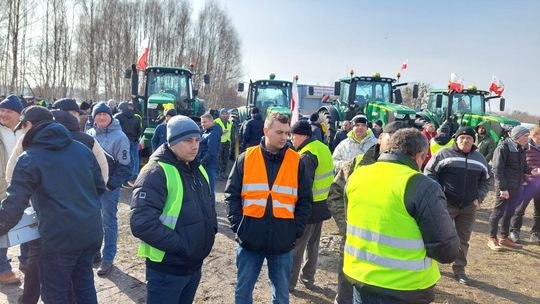 Gm. Dorohusk. Protest rolników w Okopach 16 lutego 2023.