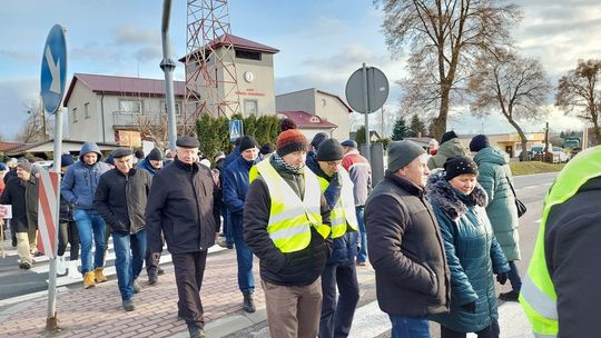 Protest przeciw CPK - Wólka Orłowska 19-02-2023 (Fot. Grzegorz Drozdalski)