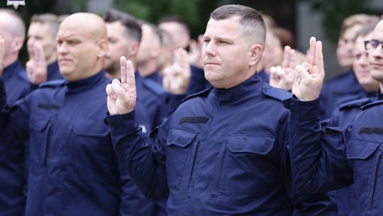 Ślubowanie policjantów - sierpień 2023 (Fot. Policja Lubelska)