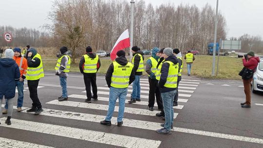 Przewoźnicy i rolnicy znów protestują w Okopach [ZDJĘCIA]