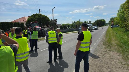 Protest rolników w powiecie chełmskim i krasnostawskim [ZDJĘCIA]