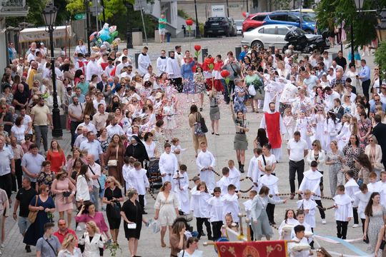 Chełm. Boże Ciało 2024. Procesja przeszła ulicami miasta [GALERIA ZDJĘĆ]