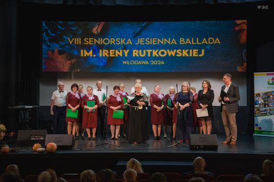 Włodawa. VIII Seniorska Jesienna Ballada im. Ireny Rutkowskiej 2024 [GALERIA ZDJĘĆ]