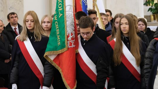 Chełm. Uroczystość z okazji Święta Niepodległości 2024. Msza św. w chełmskiej bazylice [GALERIA ZDJĘĆ]