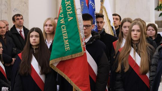 Chełm. Uroczystość z okazji Święta Niepodległości 2024. Msza św. w chełmskiej bazylice [GALERIA ZDJĘĆ]