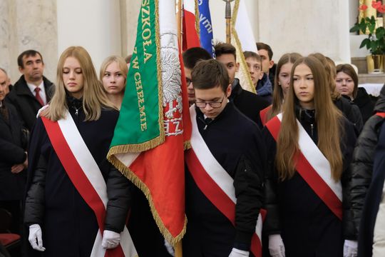 Chełm. Uroczystość z okazji Święta Niepodległości 2024. Msza św. w chełmskiej bazylice [GALERIA ZDJĘĆ]