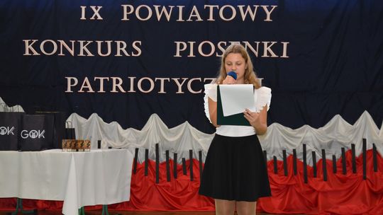Gm. Łopiennik Górny. IX Powiatowy Konkurs Piosenki Patriotycznej [GALERIA ZDJĘĆ]