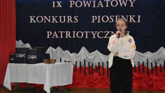 Gm. Łopiennik Górny. IX Powiatowy Konkurs Piosenki Patriotycznej [GALERIA ZDJĘĆ]