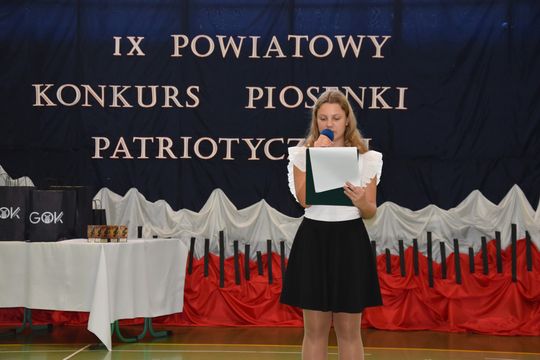 Gm. Łopiennik Górny. IX Powiatowy Konkurs Piosenki Patriotycznej [GALERIA ZDJĘĆ]