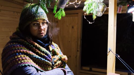 Gm. Siedliszcze. Jarmark świąteczny w Kuliku wieczorową porą... [GALERIA ZDJĘĆ]