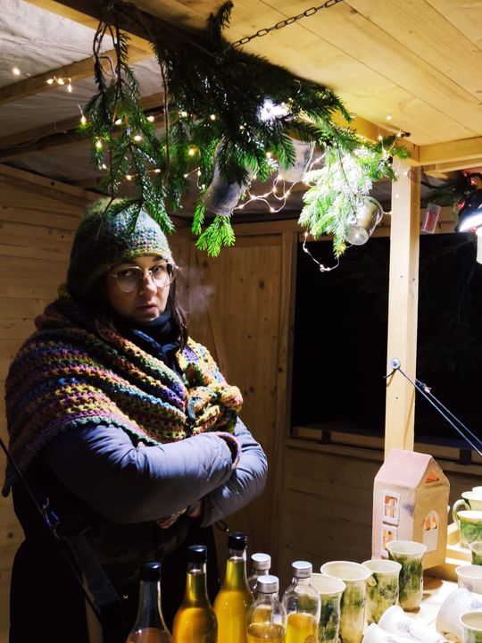 Gm. Siedliszcze. Jarmark świąteczny w Kuliku wieczorową porą... [GALERIA ZDJĘĆ]