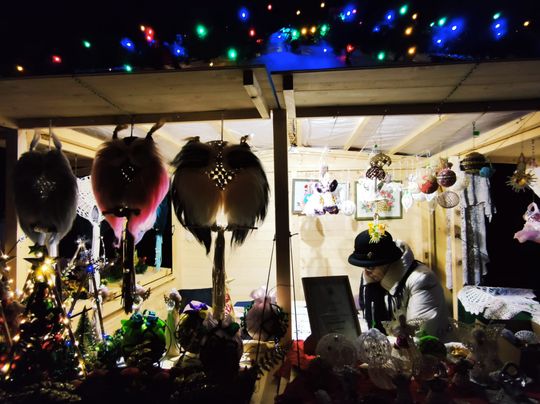 Gm. Siedliszcze. Jarmark świąteczny w Kuliku wieczorową porą... [GALERIA ZDJĘĆ]