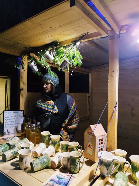 Gm. Siedliszcze. Jarmark świąteczny w Kuliku wieczorową porą... [GALERIA ZDJĘĆ]