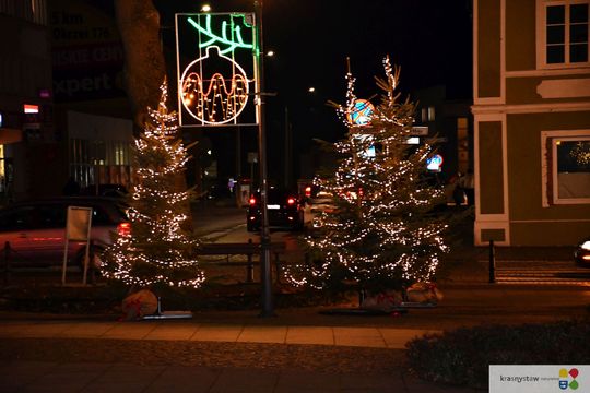 Krasnystaw. Iluminacje, prezenty, świąteczna atmosfera [GALERIA ZDJĘĆ]