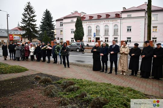 Odsłonięcie tablicy pamięci pomordowanych Żydów z Krasnegostawu [GALERIA ZDJĘĆ]