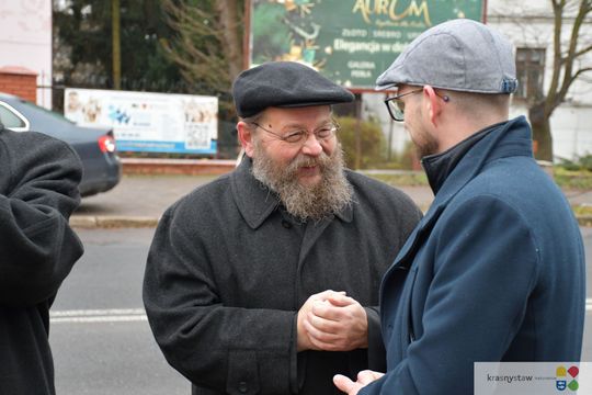 Odsłonięcie tablicy pamięci pomordowanych Żydów z Krasnegostawu [GALERIA ZDJĘĆ]