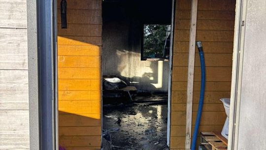 Pożar domku letniskowego w Grabniaku [GALERIA ZDJĘĆ]