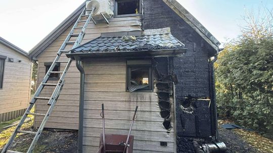 Pożar domku letniskowego w Grabniaku [GALERIA ZDJĘĆ]