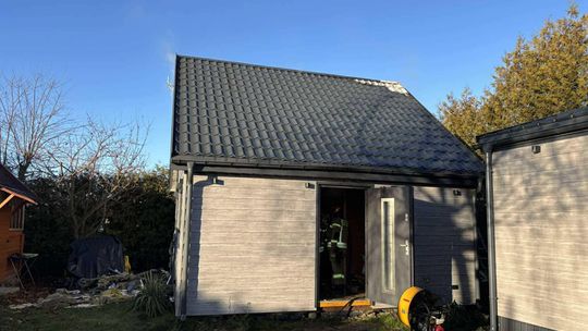 Pożar domku letniskowego w Grabniaku [GALERIA ZDJĘĆ]