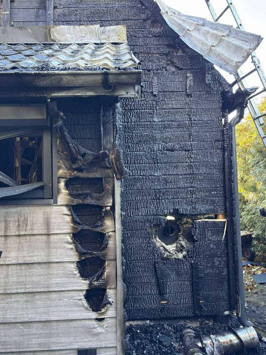 Pożar domku letniskowego w Grabniaku [GALERIA ZDJĘĆ]