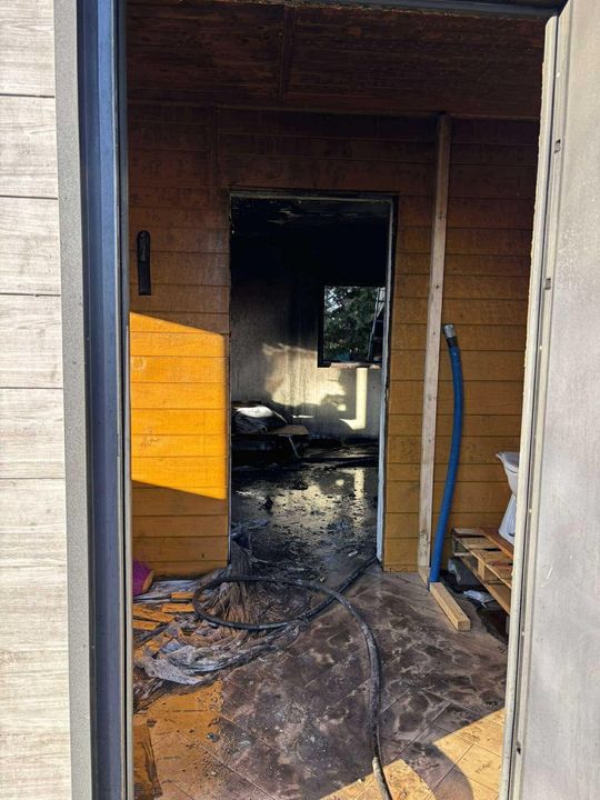 Pożar domku letniskowego w Grabniaku [GALERIA ZDJĘĆ]