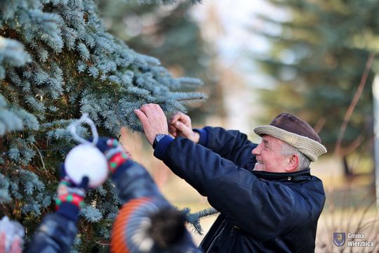Gm. Wierzbica. Wspólne ubieranie choinki [GALERIA ZDJĘĆ]